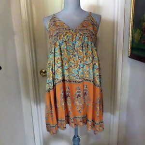 Spell of the Gypsy - medium - strappy mini, yellow, orange, aqua